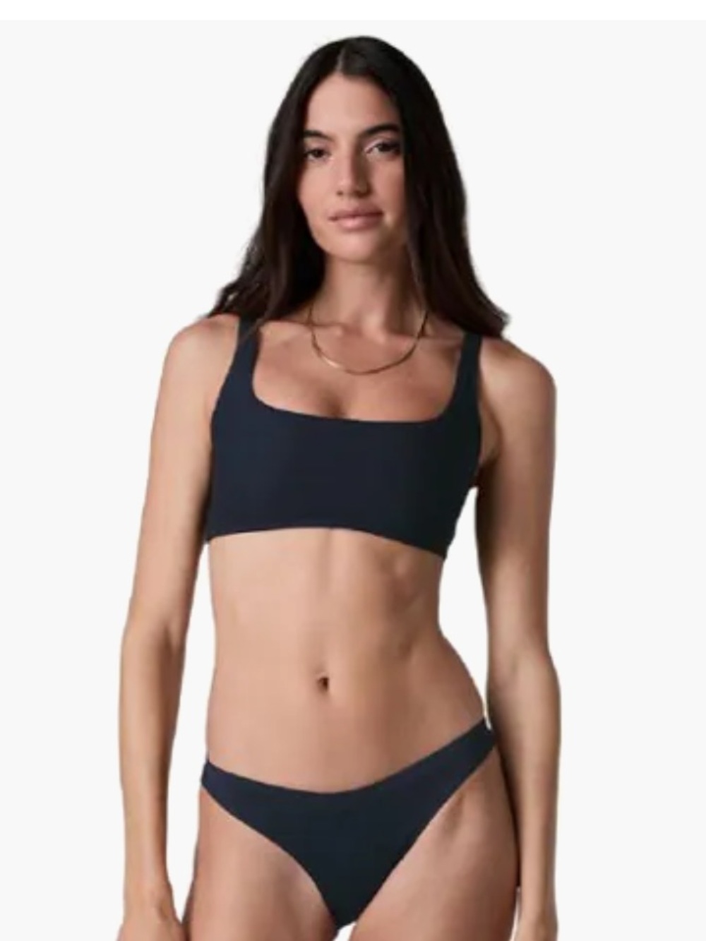 Vuori Cheeky Bikini Bottom Black NWT